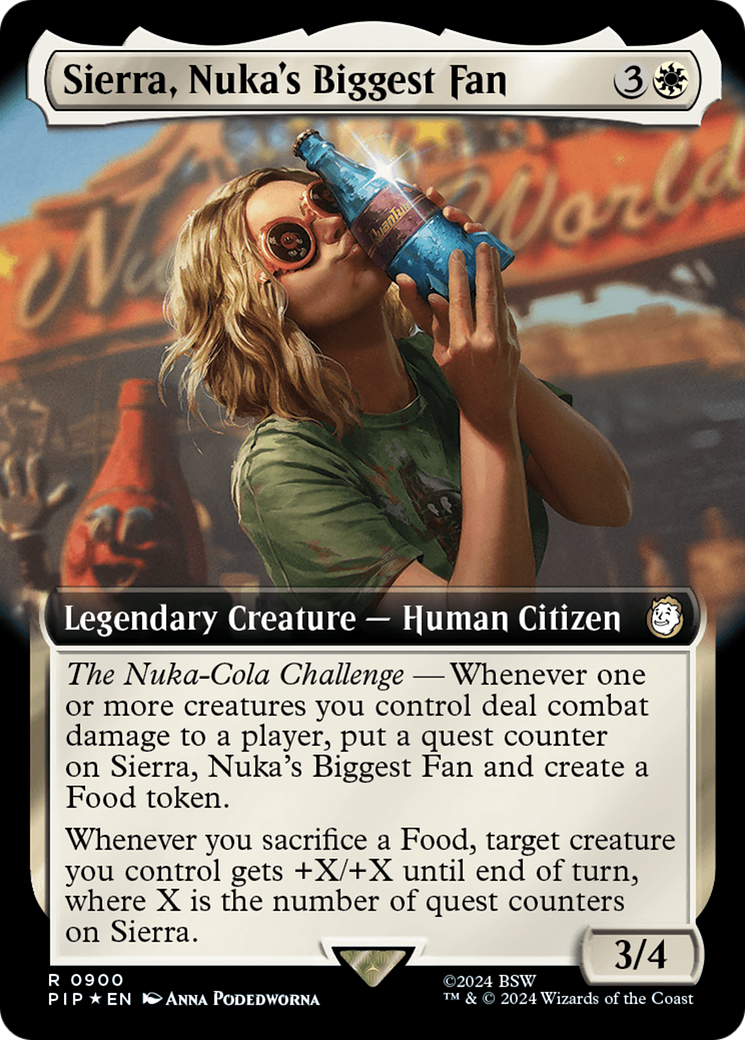 Sierra, Nuka's Biggest Fan (Extended Art) (Surge Foil) [Fallout] | Nerdhalla Games