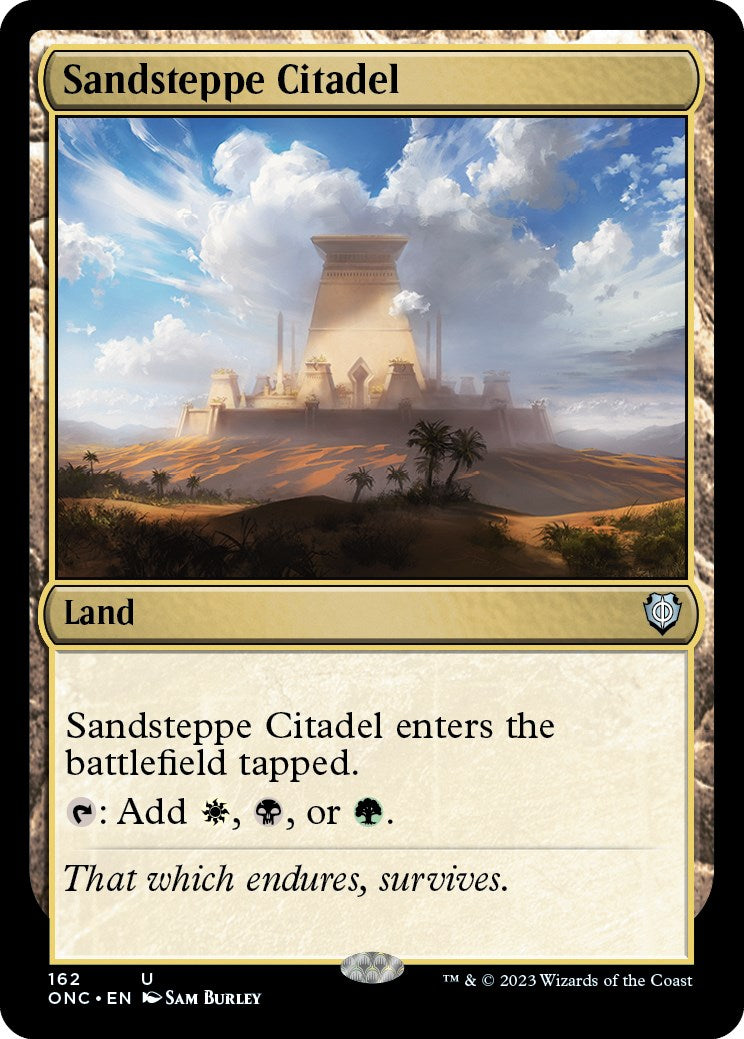 Sandsteppe Citadel [Phyrexia: All Will Be One Commander] | Nerdhalla Games