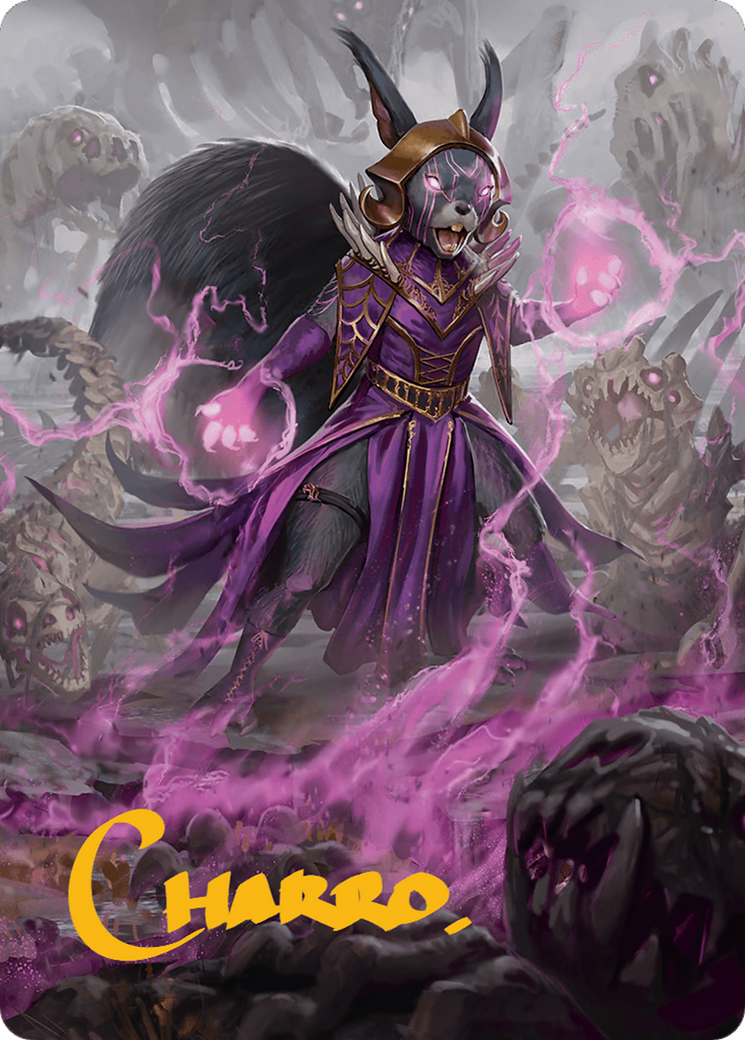 Liliana of the Dark Realms Art Card (Gold-Stamped Signature) [Bloomburrow Art Series] | Nerdhalla Games