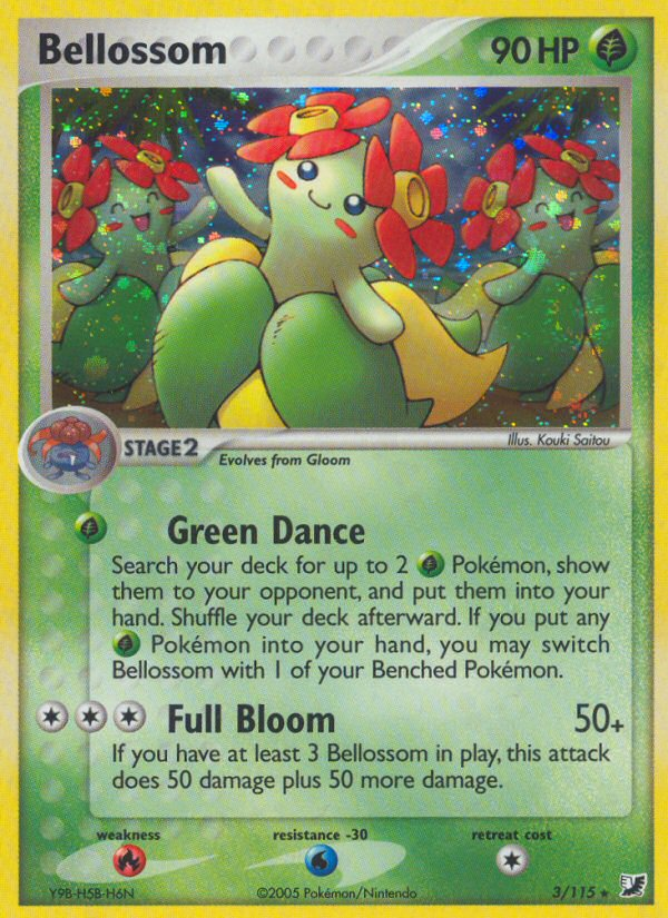 Bellossom (3/115) [EX: Unseen Forces] | Nerdhalla Games