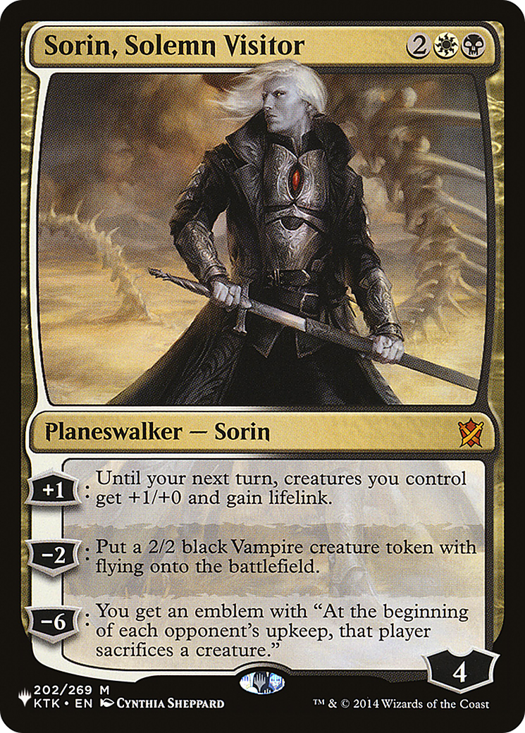 Sorin, Solemn Visitor [The List Reprints] | Nerdhalla Games