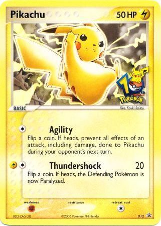 Pikachu (012) (10th Anniversary Promo) [Miscellaneous Cards] | Nerdhalla Games