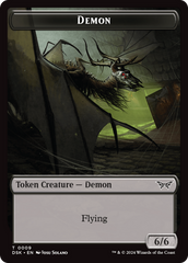 Demon // Manifest Double-Sided Token [Duskmourn: House of Horror Tokens] | Nerdhalla Games