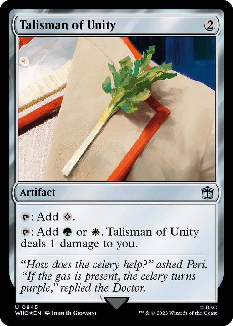 Talisman of Unity (Surge Foil) [Doctor Who] | Nerdhalla Games