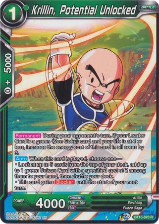 Krillin, Potential Unlocked (BT10-070) [Rise of the Unison Warrior 2nd Edition] | Nerdhalla Games