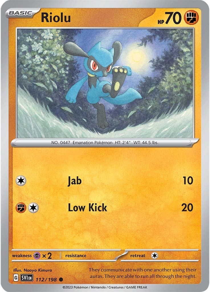 Riolu (112/198) [Scarlet & Violet: Base Set] | Nerdhalla Games