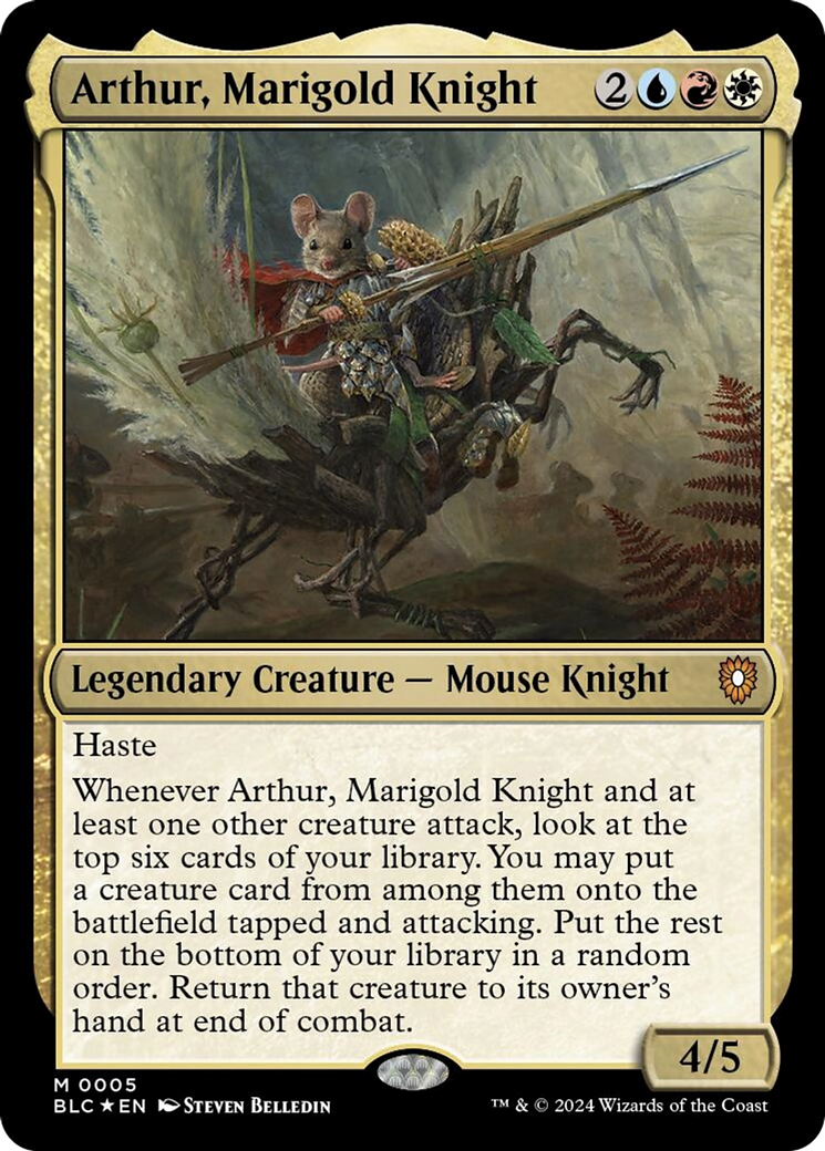 Arthur, Marigold Knight [Bloomburrow Commander] | Nerdhalla Games