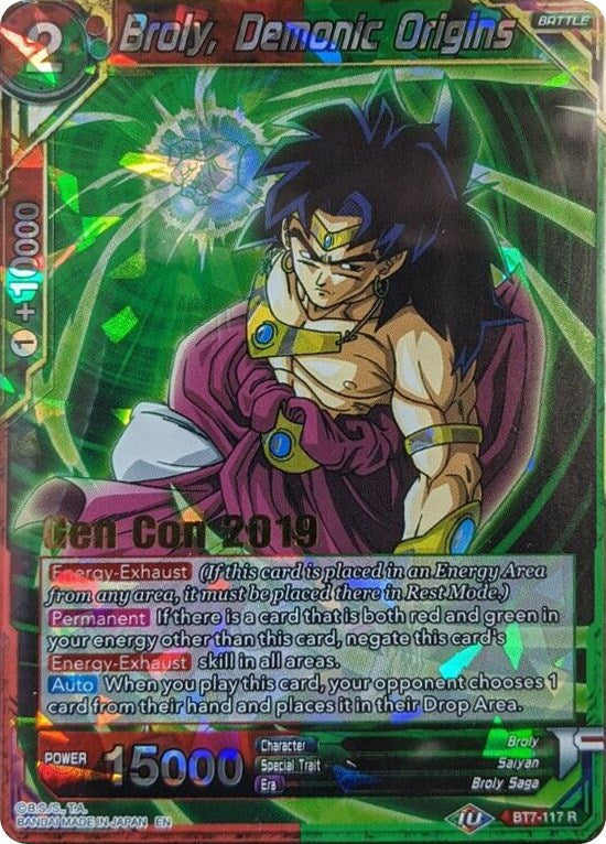 Broly, Demonic Origins (Gen Con 2019) (BT7-117) [Promotion Cards] | Nerdhalla Games