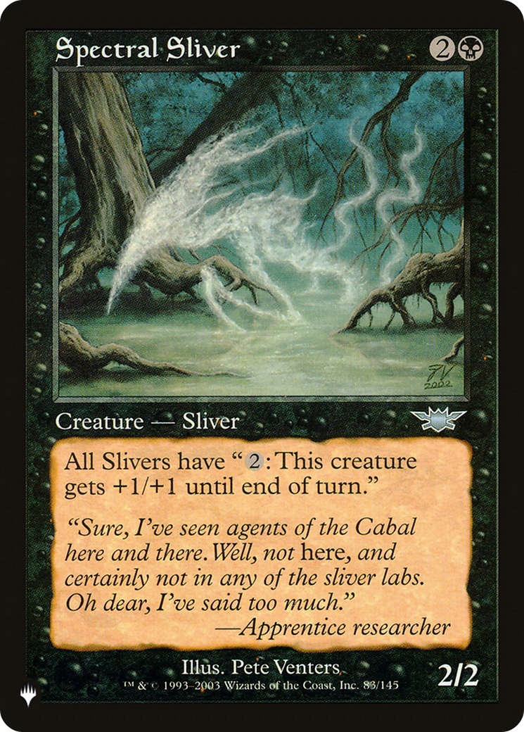 Spectral Sliver [The List Reprints] | Nerdhalla Games