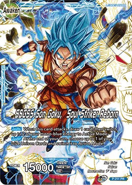 Super Saiyan God Son Goku // SSGSS Son Goku, Soul Striker Reborn (P-211) [Promotion Cards] | Nerdhalla Games