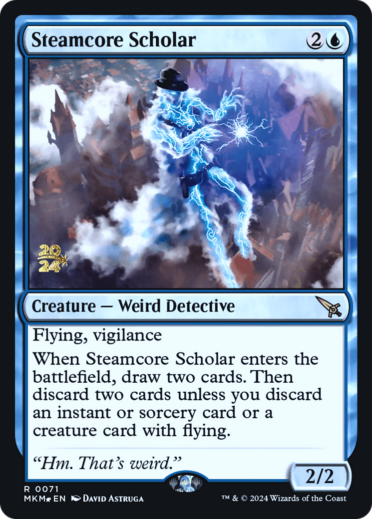 Steamcore Scholar [Murders at Karlov Manor Prerelease Promos] | Nerdhalla Games