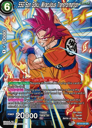 SSG Son Goku, Miraculous Transformation (BT16-024) [Realm of the Gods] | Nerdhalla Games