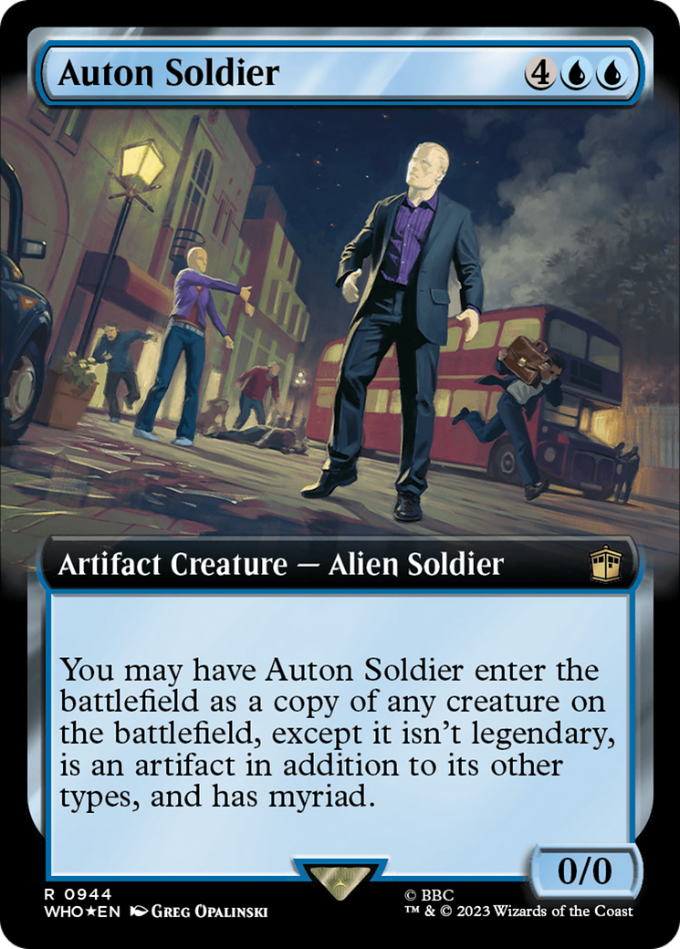 Auton Soldier (Extended Art) (Surge Foil) [Doctor Who] | Nerdhalla Games