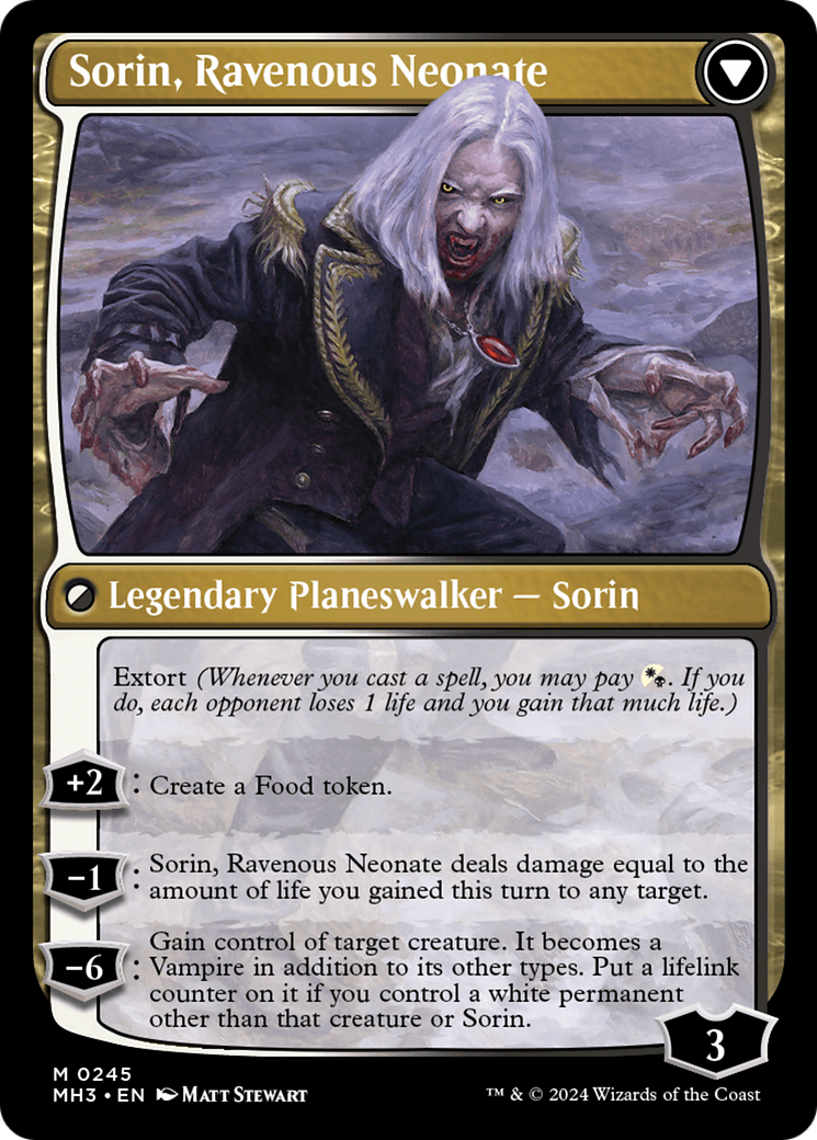 Sorin of House Markov // Sorin, Ravenous Neonate [Modern Horizons 3] | Nerdhalla Games