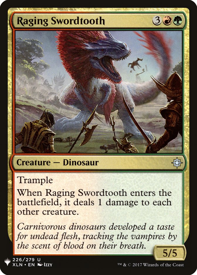 Raging Swordtooth [Mystery Booster] | Nerdhalla Games