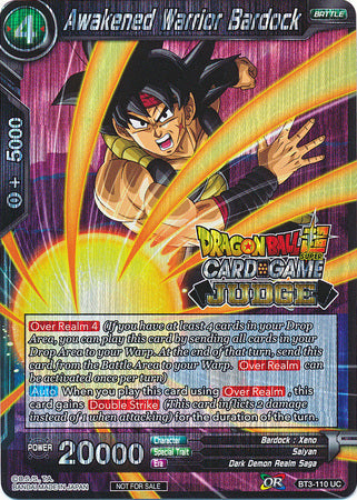 Awakened Warrior Bardock (BT3-110) [Judge Promotion Cards] | Nerdhalla Games