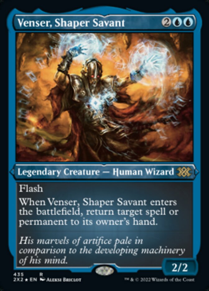 Venser, Shaper Savant (Foil Etched) [Double Masters 2022] | Nerdhalla Games