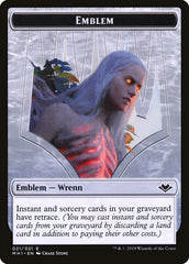 Elemental (008) // Wrenn and Six Emblem (021) Double-Sided Token [Modern Horizons Tokens] | Nerdhalla Games