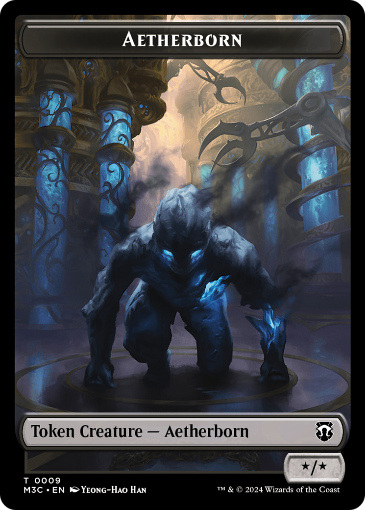 Aetherborn // Servo Double-Sided Token [Modern Horizons 3 Commander Tokens] | Nerdhalla Games