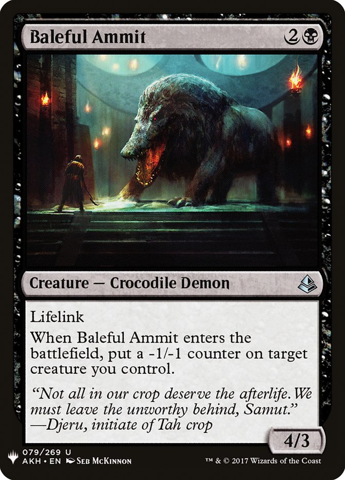 Baleful Ammit [Mystery Booster] | Nerdhalla Games