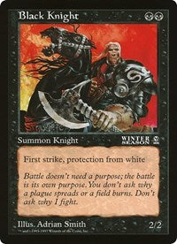 Black Knight (Oversized) [Oversize Cards] | Nerdhalla Games