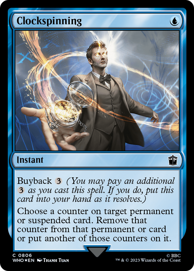 Clockspinning (Surge Foil) [Doctor Who] | Nerdhalla Games