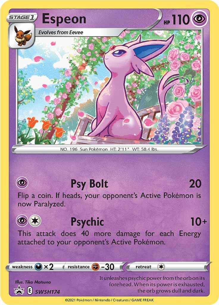 Espeon (SWSH174) [Sword & Shield: Black Star Promos] | Nerdhalla Games