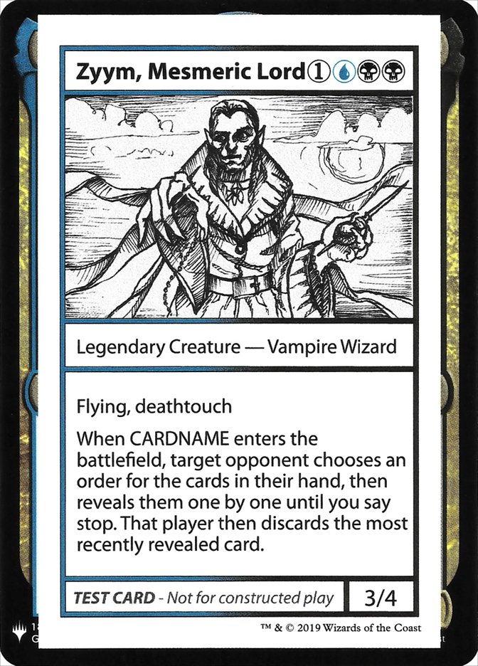 Zyym, Mesmeric Lord [Mystery Booster Playtest Cards] | Nerdhalla Games