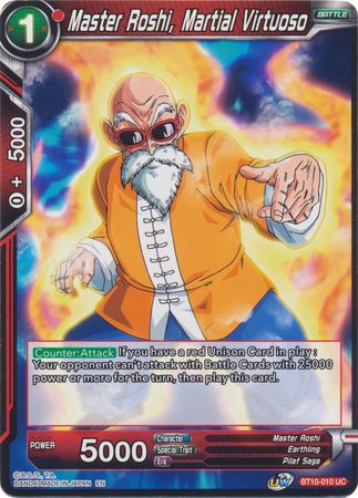 Master Roshi, Martial Virtuoso (BT10-010) [Rise of the Unison Warrior 2nd Edition] | Nerdhalla Games