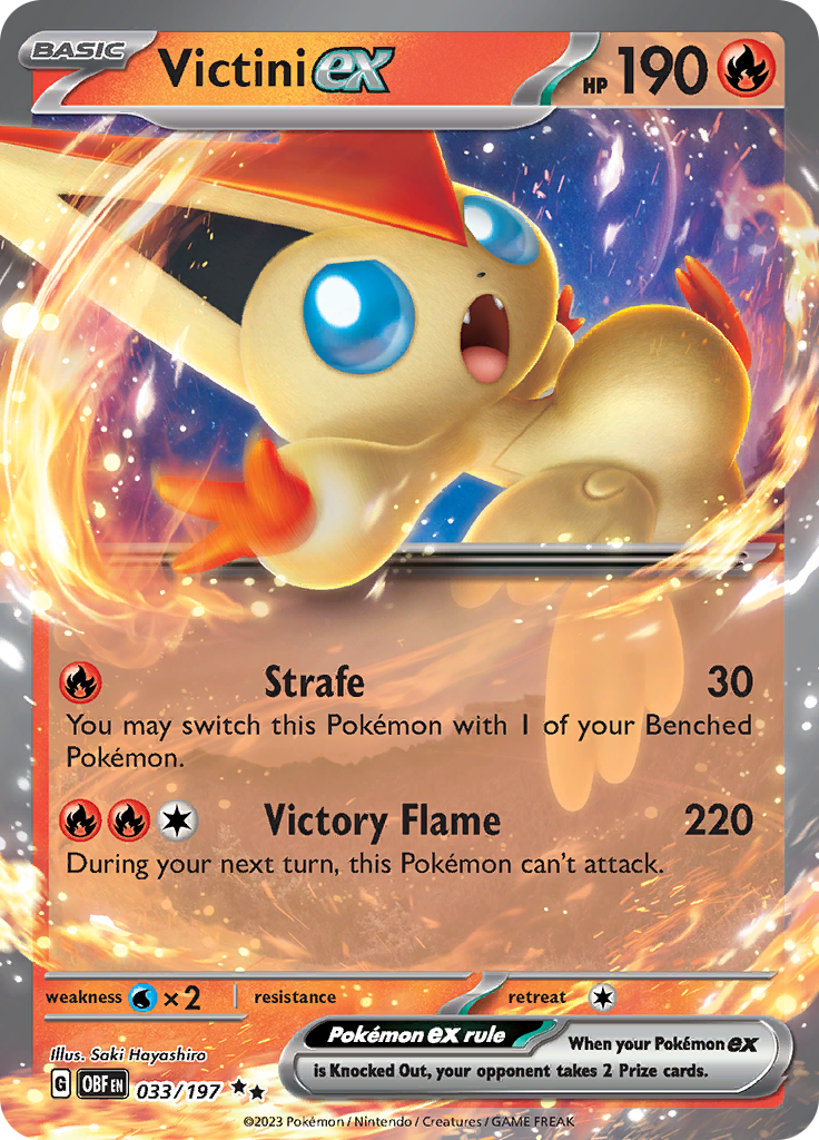 Victini ex (033/197) [Scarlet & Violet: Obsidian Flames] | Nerdhalla Games