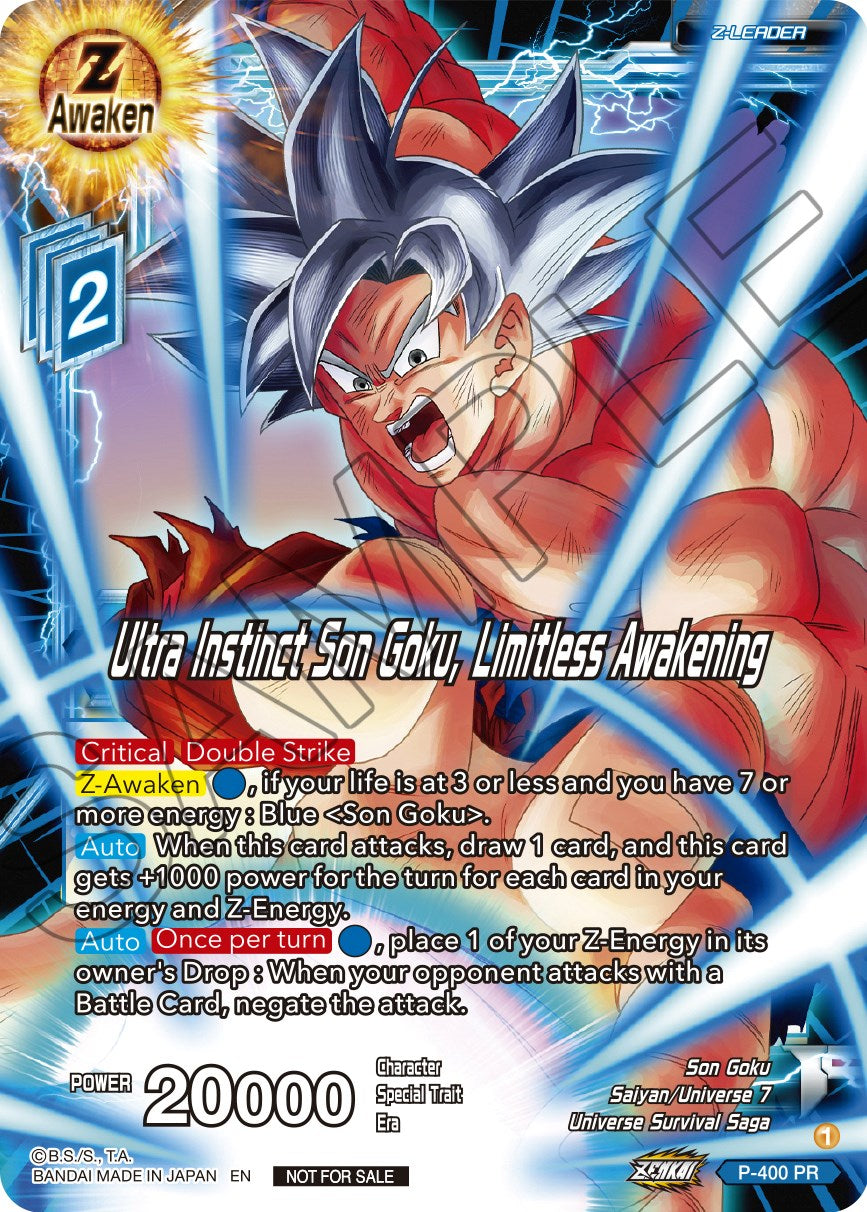 Ultra Instinct Son Goku, Limitless Awakening (P-400) [Promotion Cards] | Nerdhalla Games