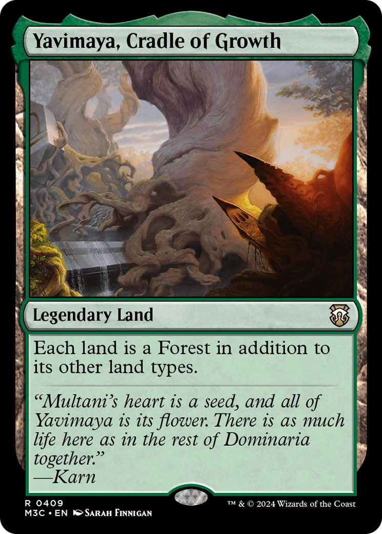 Yavimaya, Cradle of Growth (Ripple Foil) [Modern Horizons 3 Commander] | Nerdhalla Games