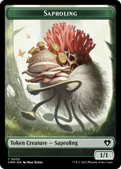 Saproling // Satyr Double-Sided Token [Commander Masters Tokens] | Nerdhalla Games