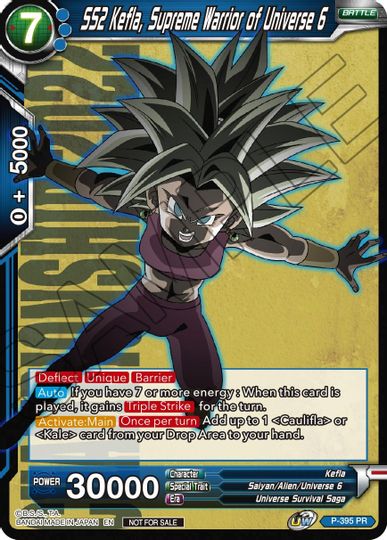 SS2 Kefla, Supreme Warrior of Universe 6 (P-395) [Promotion Cards] | Nerdhalla Games