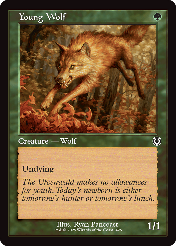 Young Wolf (Retro Frame) [Innistrad Remastered] | Nerdhalla Games