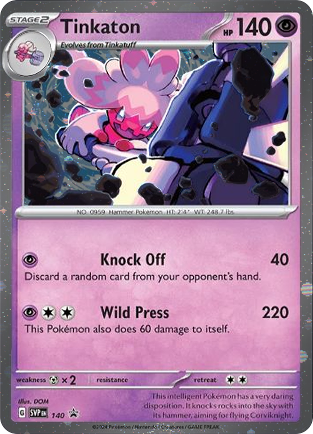 Tinkaton (SVP140) (Cosmos Holo) [Scarlet & Violet: Black Star Promos] | Nerdhalla Games