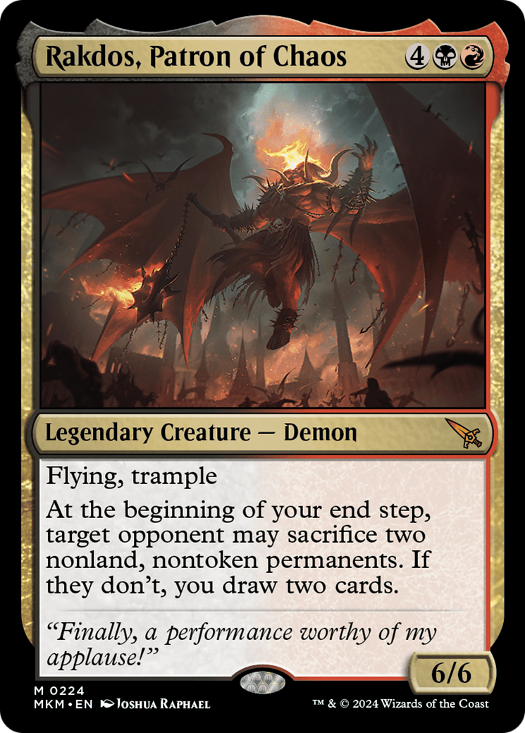 Rakdos, Patron of Chaos [Murders at Karlov Manor] | Nerdhalla Games