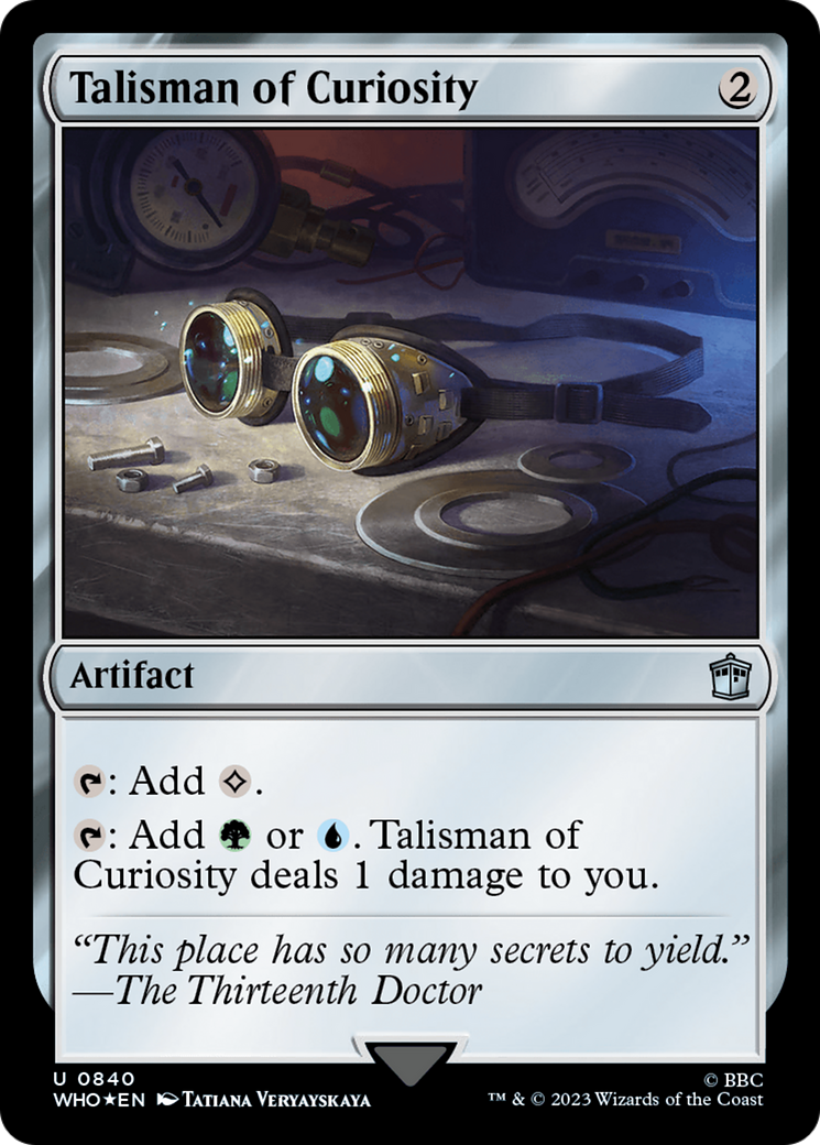 Talisman of Curiosity (Surge Foil) [Doctor Who] | Nerdhalla Games