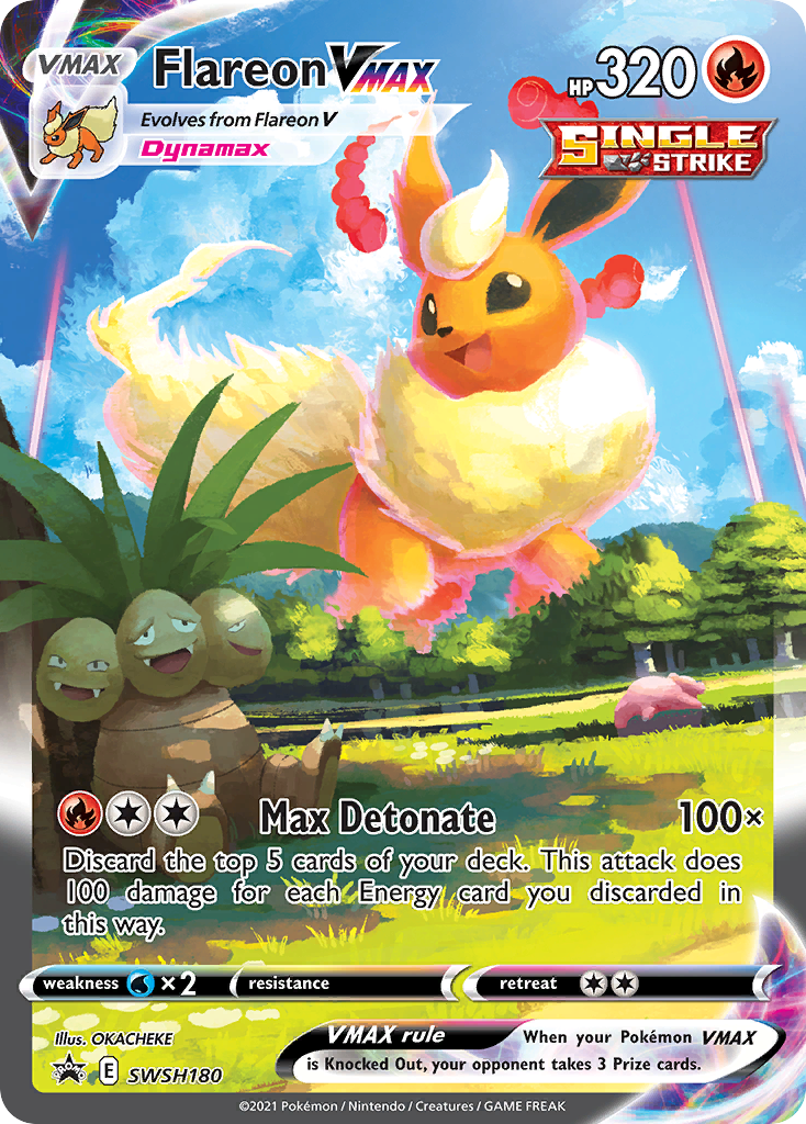 Flareon VMAX (SWSH180) (Jumbo Card) [Sword & Shield: Black Star Promos] | Nerdhalla Games