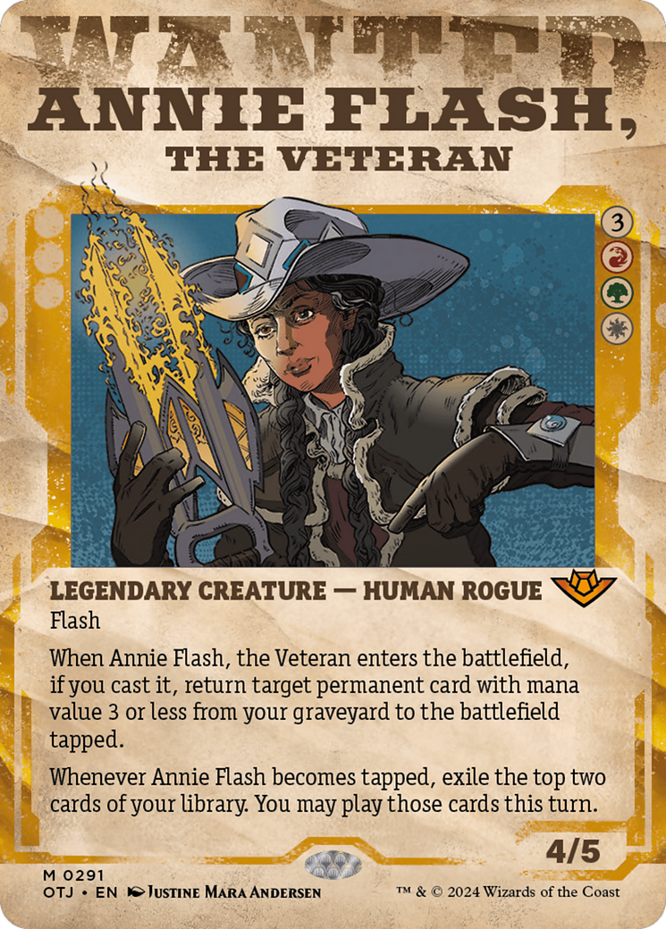 Annie Flash, the Veteran (Showcase) [Outlaws of Thunder Junction] | Nerdhalla Games