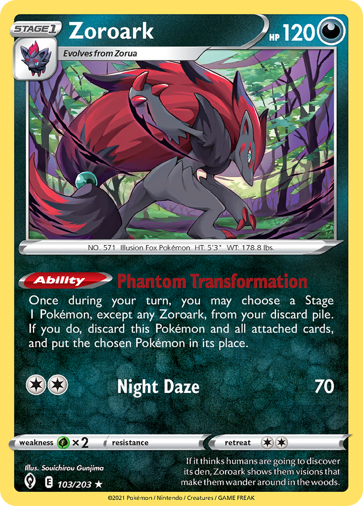 Zoroark (103/203) (Theme Deck Exclusive) [Sword & Shield: Evolving Skies] | Nerdhalla Games