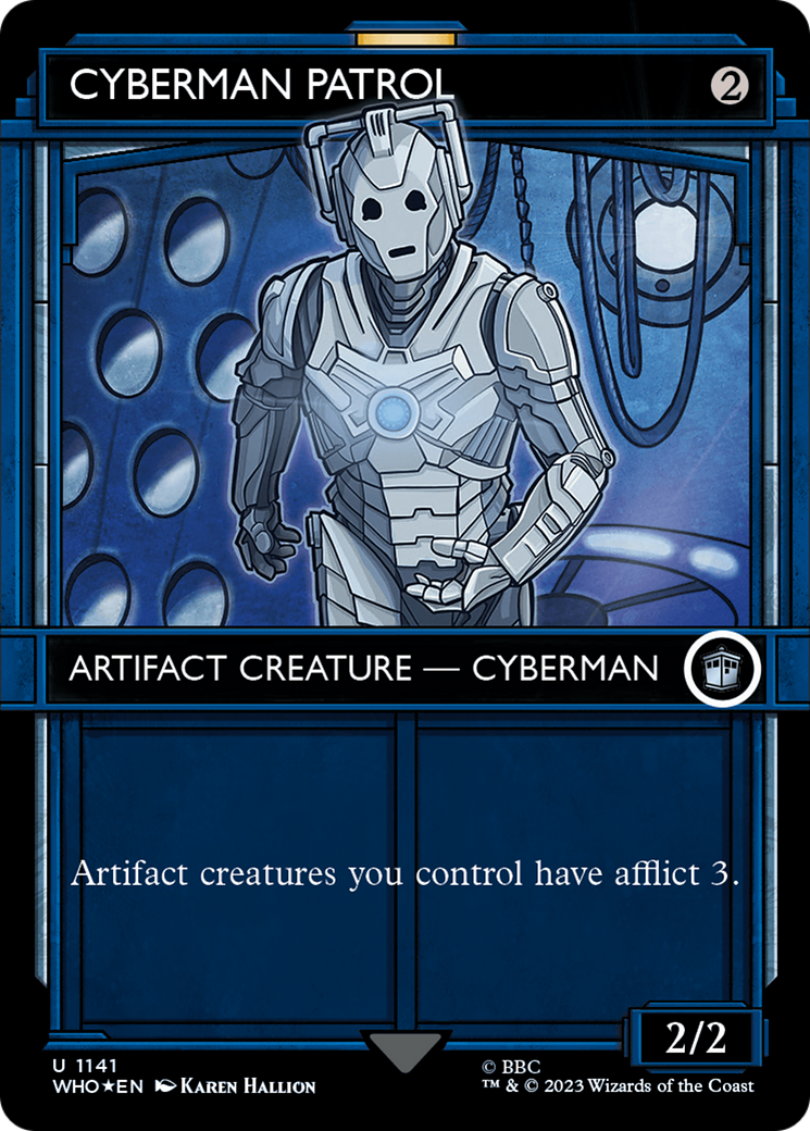 Cyberman Patrol (Showcase) (Surge Foil) [Doctor Who] | Nerdhalla Games