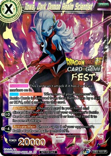 Towa, Dark Demon Realm Scientist (Card Game Fest 2022) (DB3-103) [Tournament Promotion Cards] | Nerdhalla Games