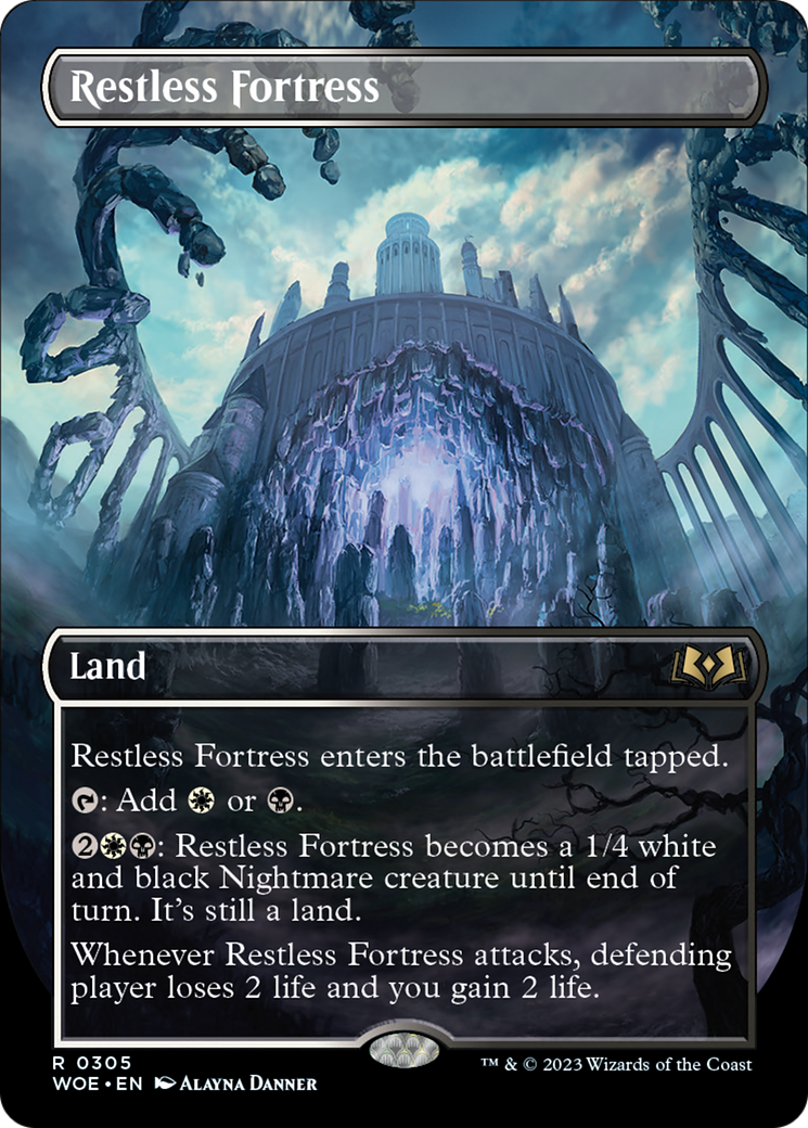 Restless Fortress (Borderless Alternate Art) [Wilds of Eldraine] | Nerdhalla Games