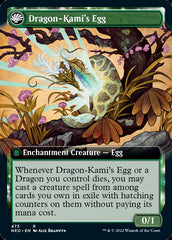 The Dragon-Kami Reborn // Dragon-Kami's Egg (Extended Art) [Kamigawa: Neon Dynasty] | Nerdhalla Games