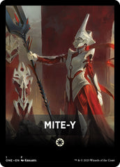 Mite-Y Theme Card [Phyrexia: All Will Be One Tokens] | Nerdhalla Games