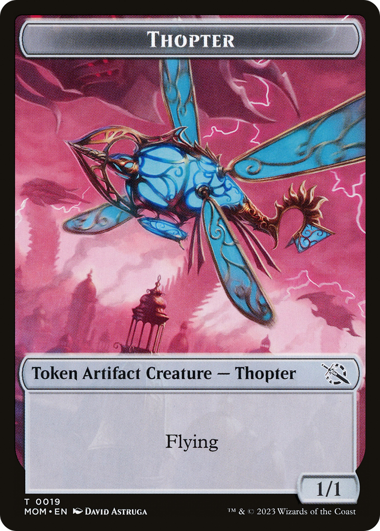 Thopter // Knight (10) Double-Sided Token [March of the Machine Tokens] | Nerdhalla Games