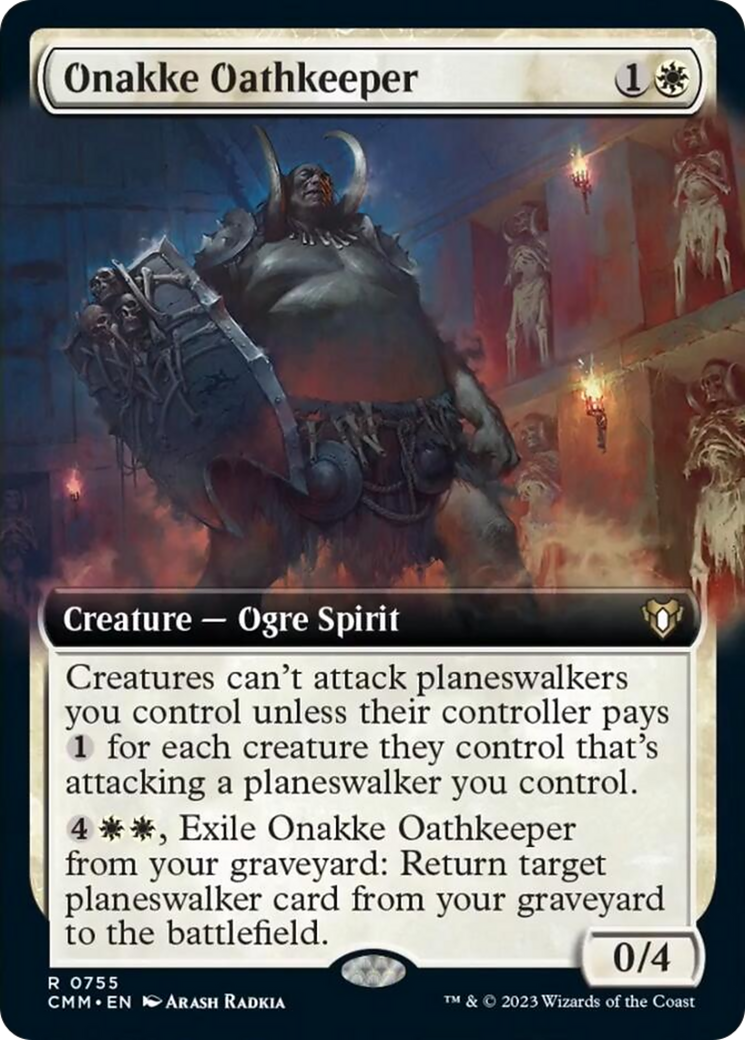 Onakke Oathkeeper (Extended Art) [Commander Masters] | Nerdhalla Games