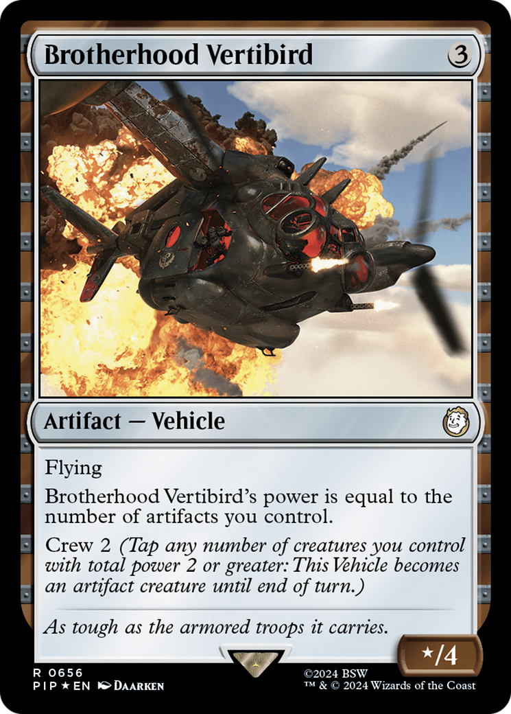 Brotherhood Vertibird (Surge Foil) [Fallout] | Nerdhalla Games