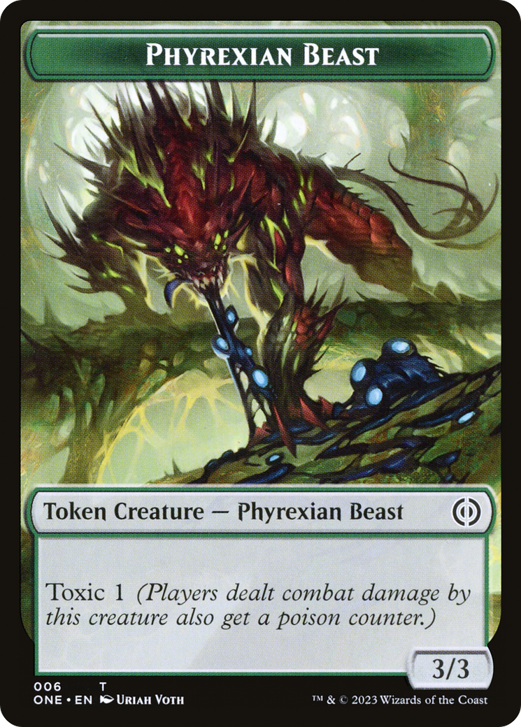 Phyrexian Beast Token [Phyrexia: All Will Be One Tokens] | Nerdhalla Games